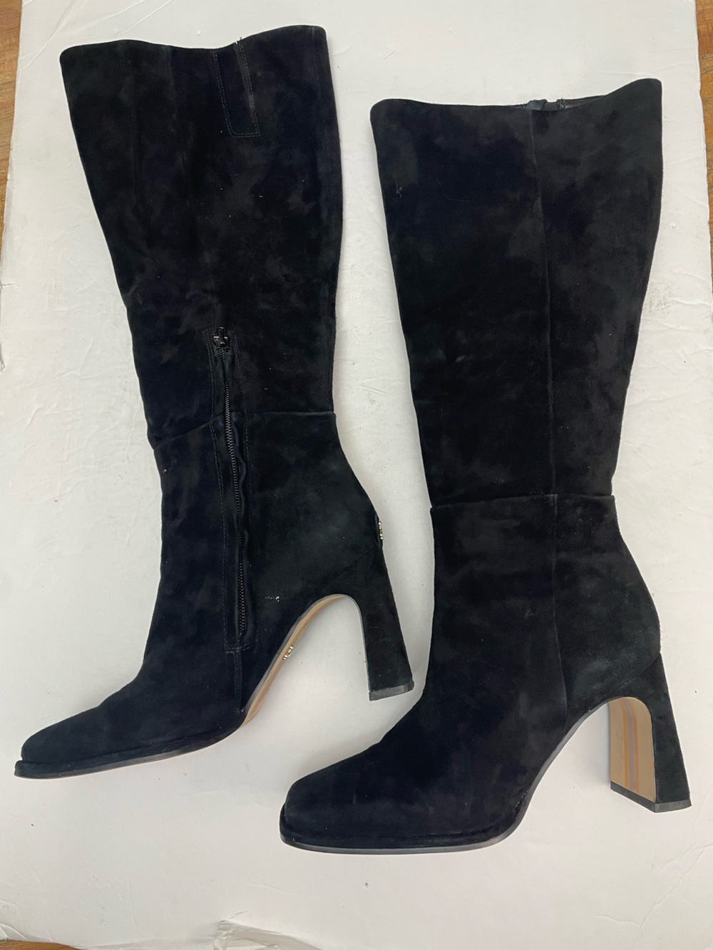 Sam Edelman 7.5 black Tall Suede Knee-High Boot whimsigoth dark fairy issabelath